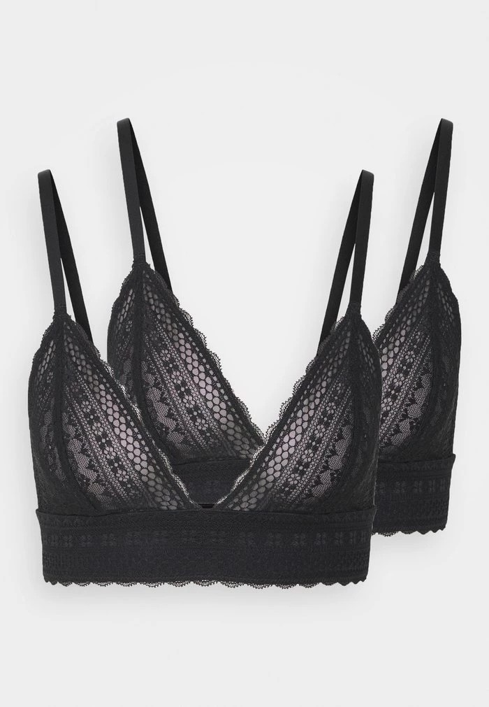 Soutien-Gorge ANNA FIELD Anna Field 2 Pack Greer Lace Bralette Noir Femme | ZGK-2491202